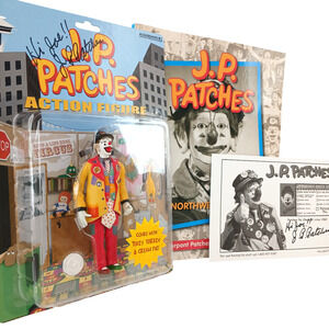 Lot of 3 2003 J.P. Patches Action Figure Northwest Icon Book & Checklist Signed